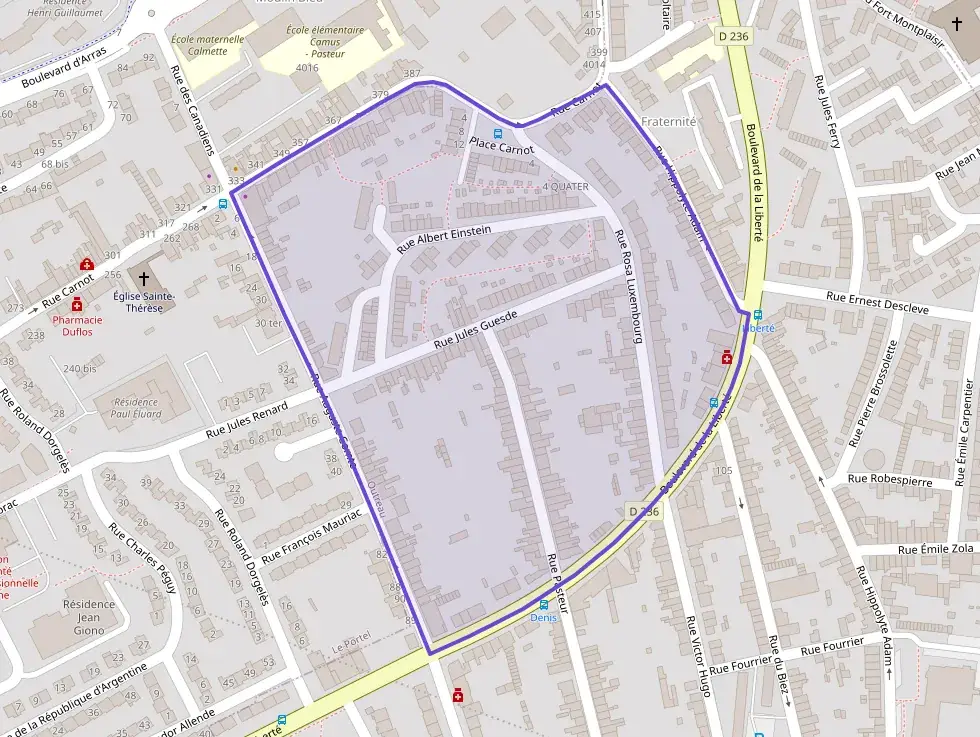 Appartement 60 m² trois pièces à vendre à Outreau