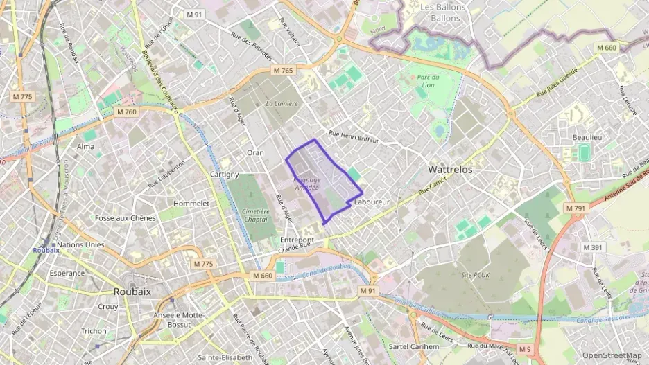 Appartement 50 m² trois pièces à vendre à Wattrelos