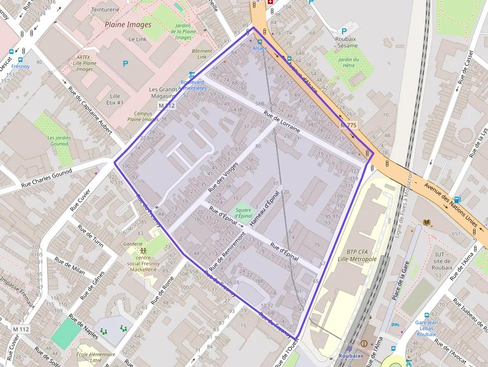 Appartement 53 m² deux pieces à vendre à Roubaix