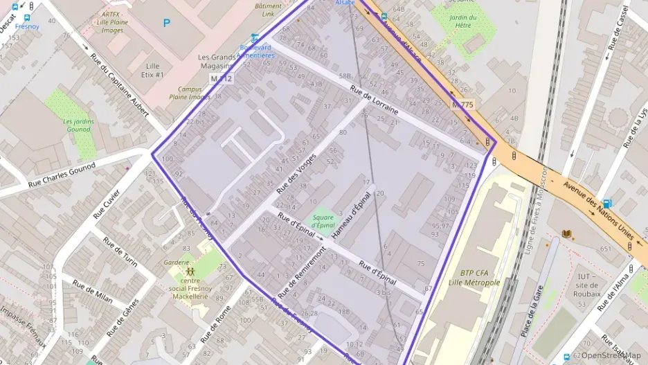 Appartement 65 m² deux pieces à vendre à Roubaix