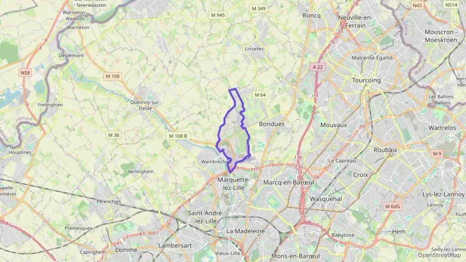 Appartement 50 m² deux pieces à vendre à Wambrechies Appartement 50 m² deux pieces à vendre à Wambrechies