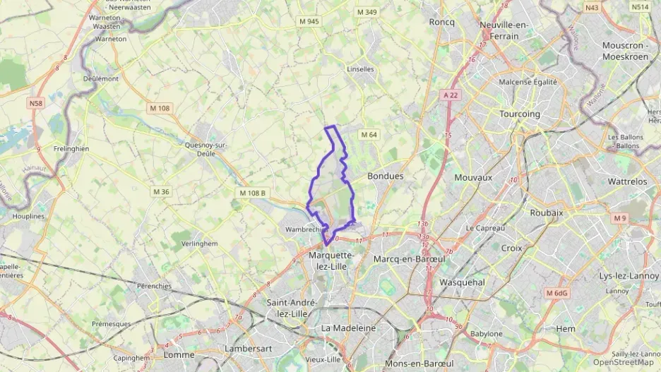 Appartement 51 m² deux pieces à vendre à Wambrechies Appartement 51 m² deux pieces à vendre à Wambrechies