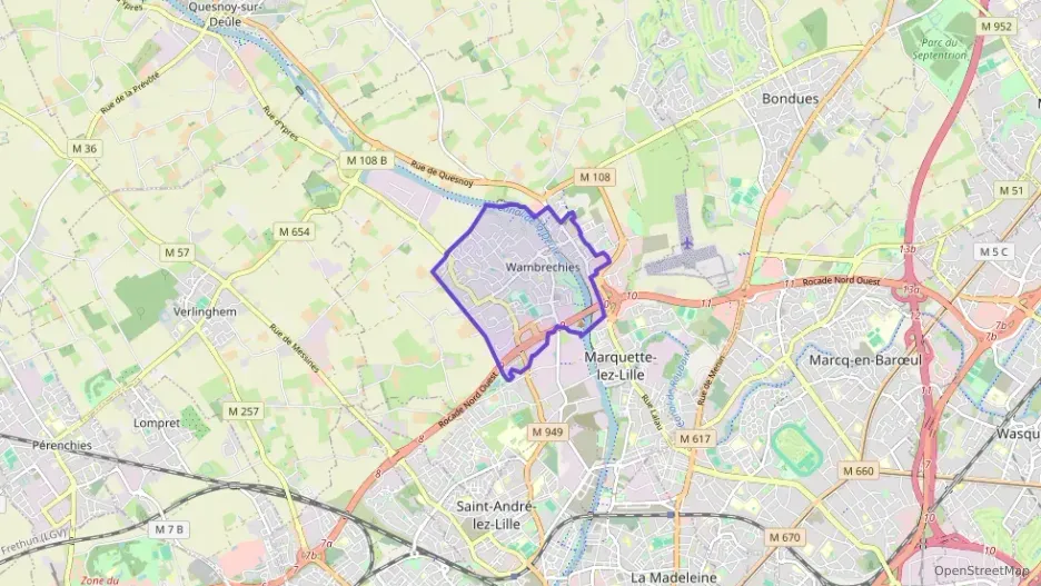 Appartement 54 m² deux pieces à vendre à Wambrechies Appartement 54 m² deux pieces à vendre à Wambrechies