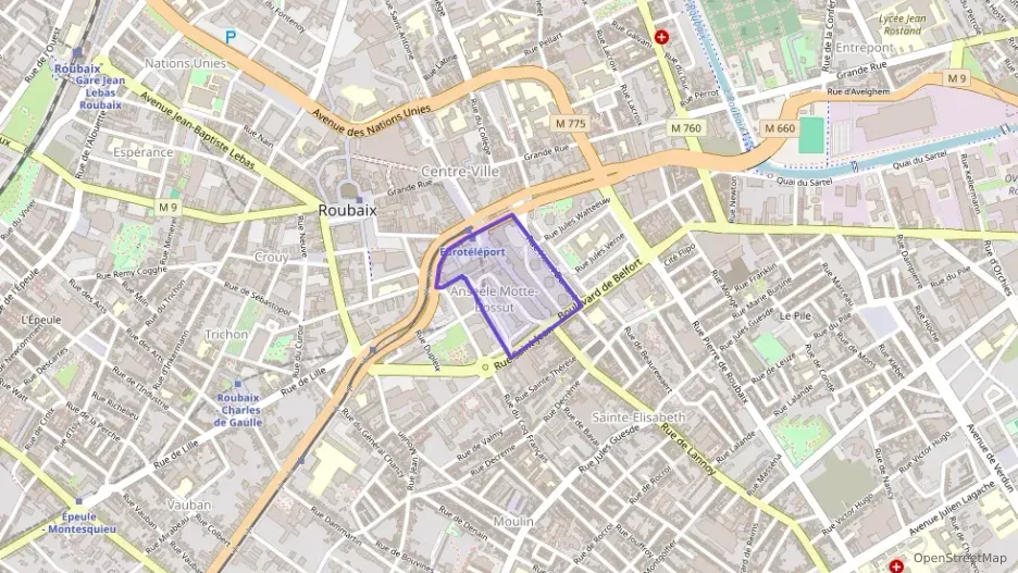 Appartement 82 m² trois pièces à vendre à Roubaix