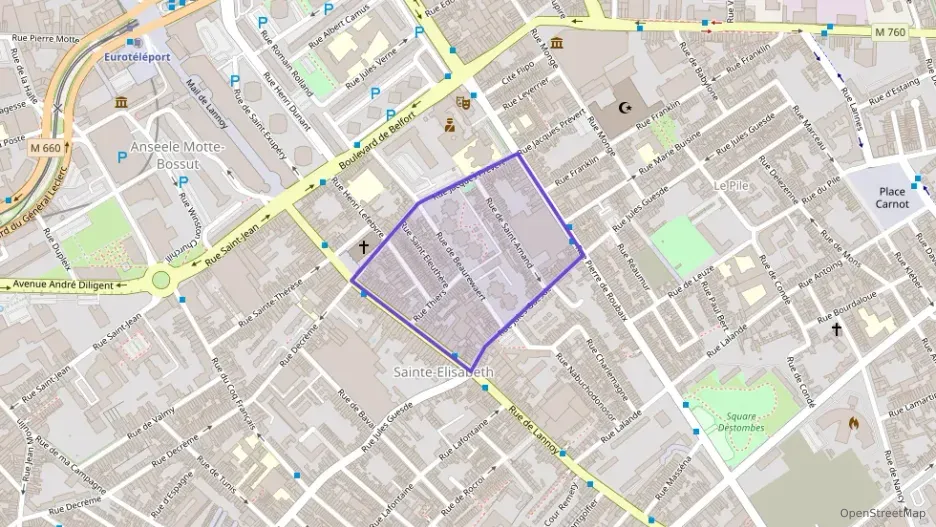 Appartement 65 m² deux pieces à vendre à Roubaix