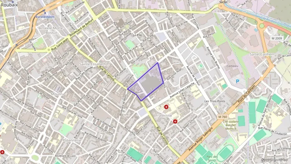 Appartement 60 m² trois pièces à vendre à Roubaix