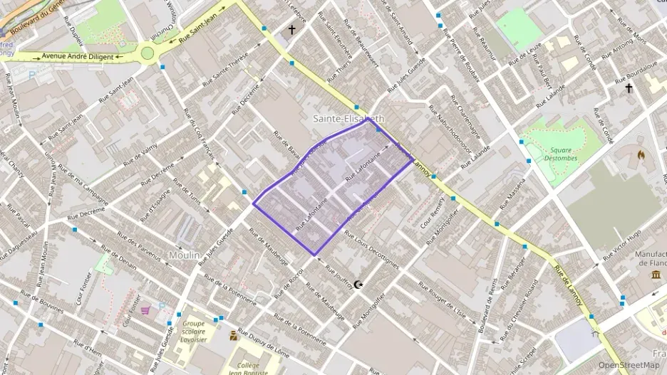 Appartement 55 m² deux pieces à vendre à Roubaix