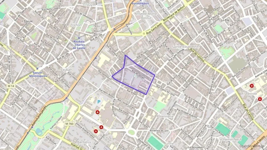 Appartement 35 m² deux pieces à vendre à Roubaix