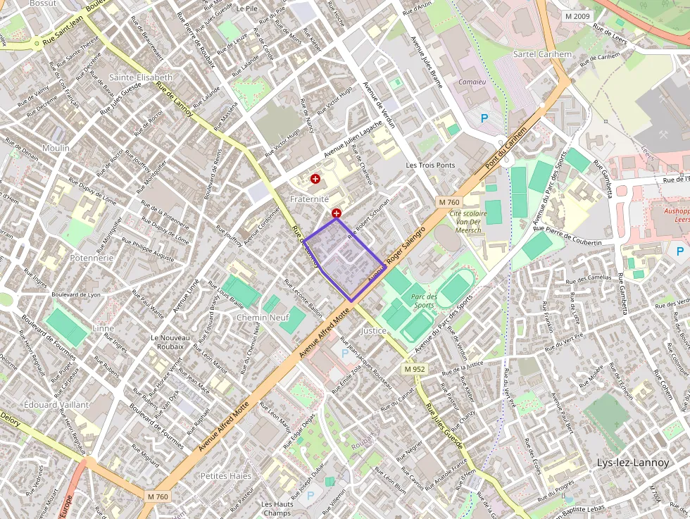 Appartement 46 m² deux pieces à vendre à Roubaix