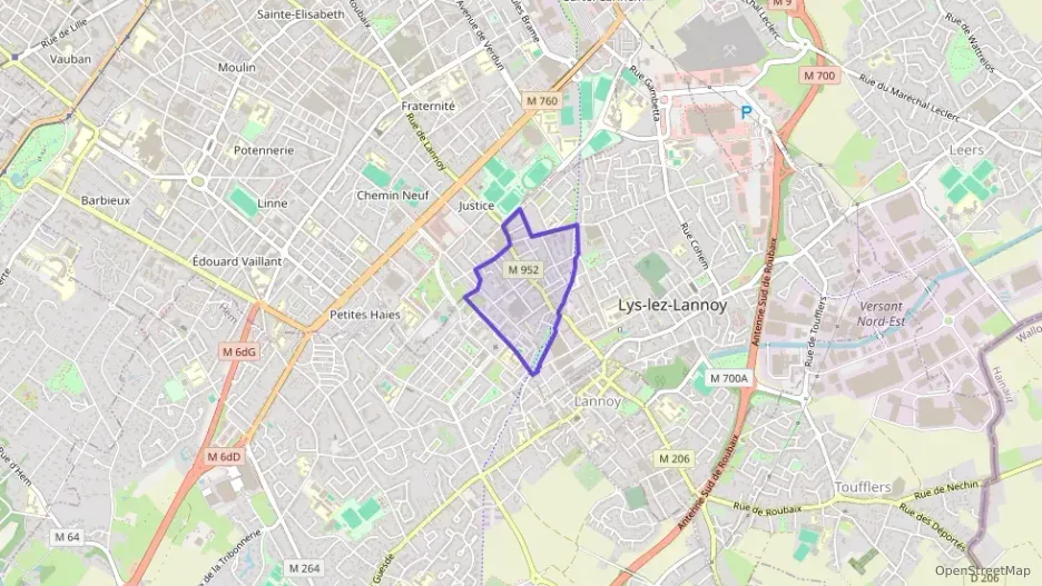 Appartement 54 m² deux pieces à vendre à Lys-lez-Lannoy