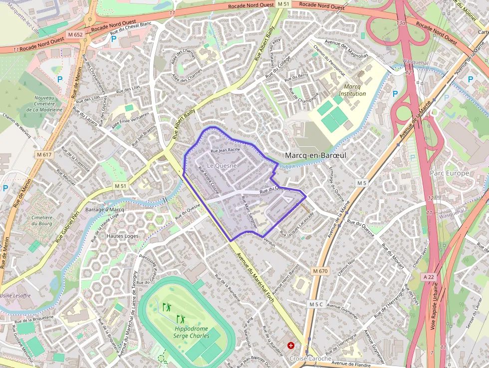 Appartement 67 m² quatre pièces à vendre à Marcq-en-Barœul