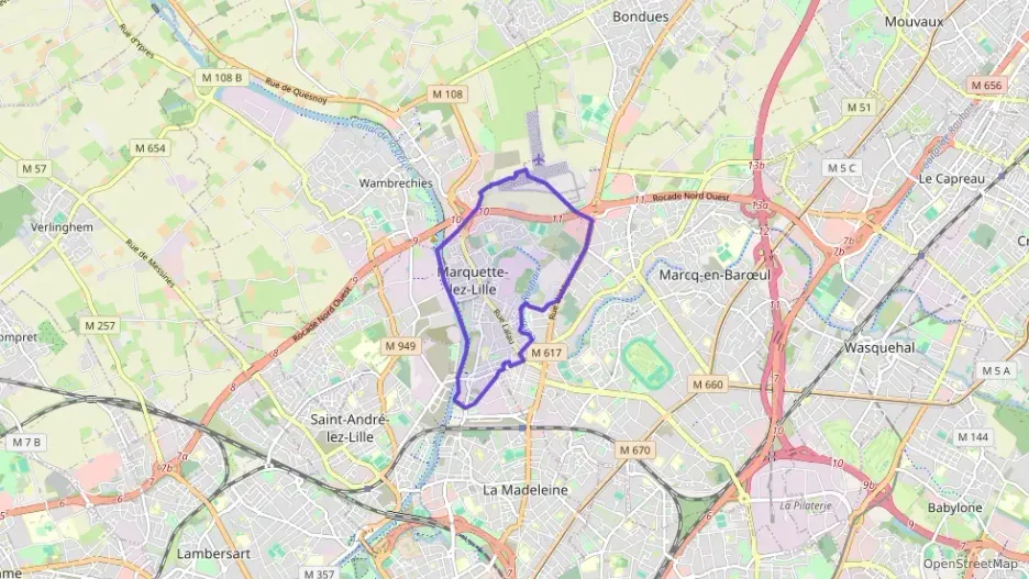 Appartement 50 m² trois pièces à vendre à Marquette-lez-Lille