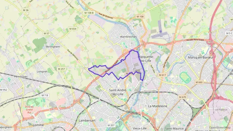 Appartement 35 m² une piece à vendre à Marquette-lez-Lille