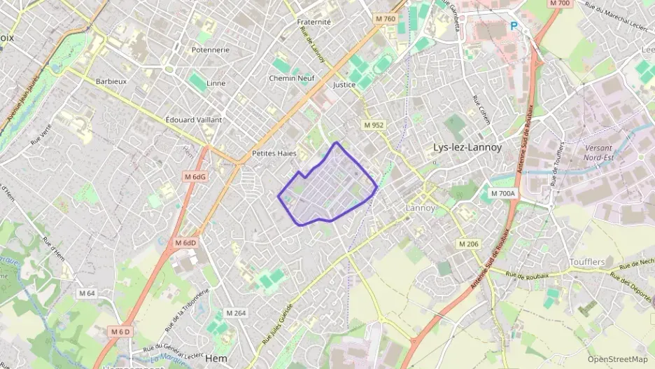 Appartement 87 m² quatre pièces à vendre à Hem