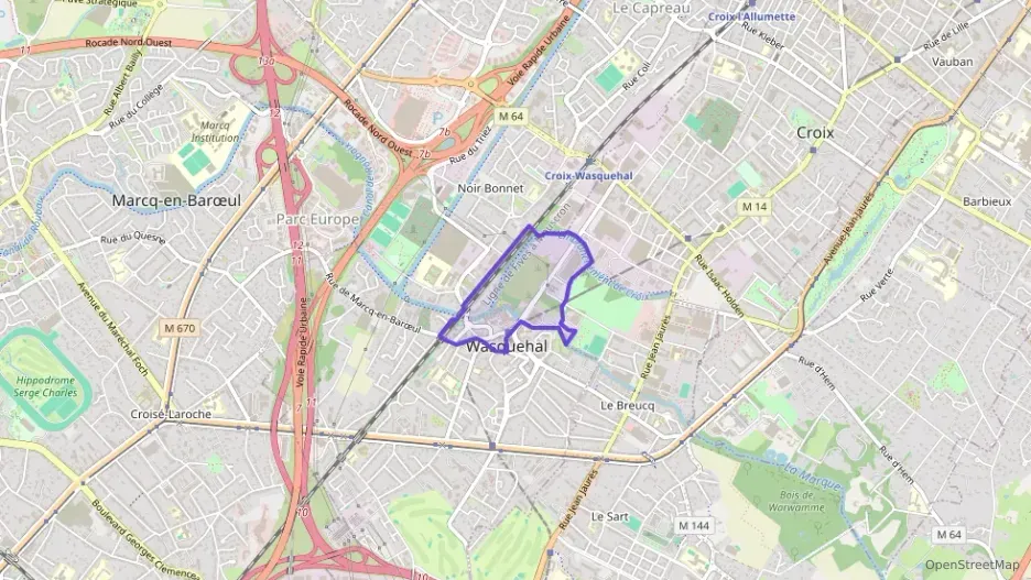 Appartement 58 m² trois pièces à vendre à Wasquehal