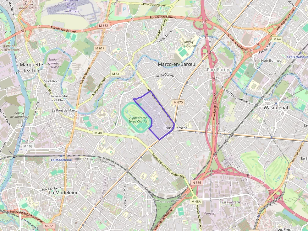 Appartement 46 m² deux pieces à vendre à Marcq-en-Barœul