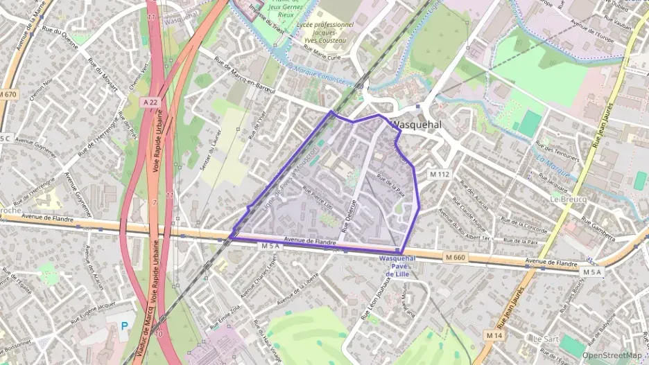 Appartement 59 m² trois pièces à vendre à Wasquehal