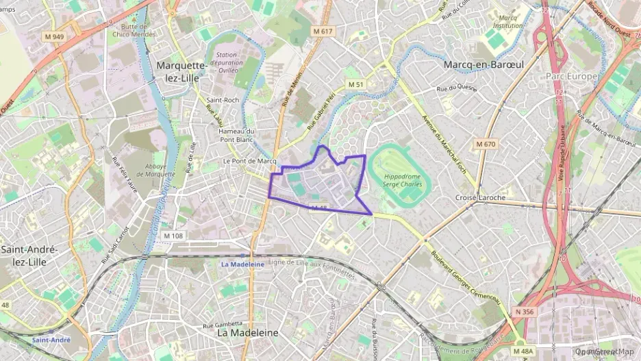 Appartement 61 m² trois pièces à vendre à Marcq-en-Barœul