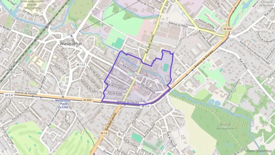 Appartement 60 m² quatre pièces à vendre à Villeneuve-d`Ascq