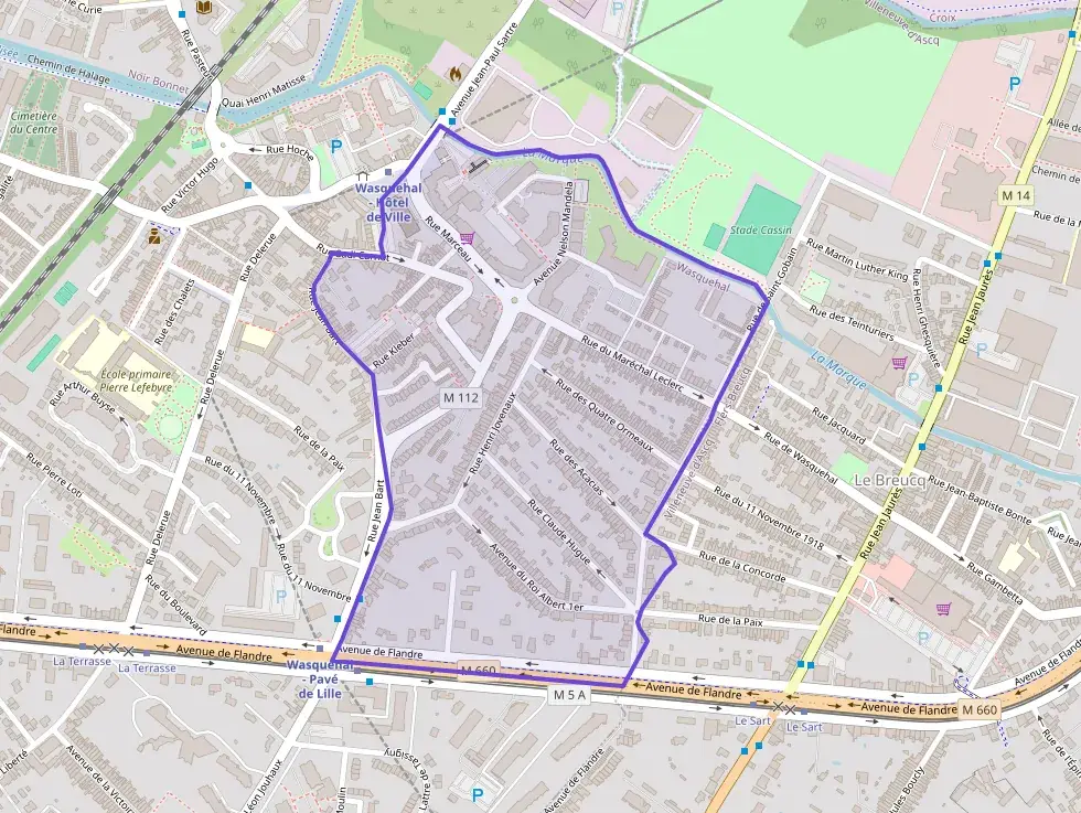 Appartement 51 m² deux pieces à vendre à Wasquehal