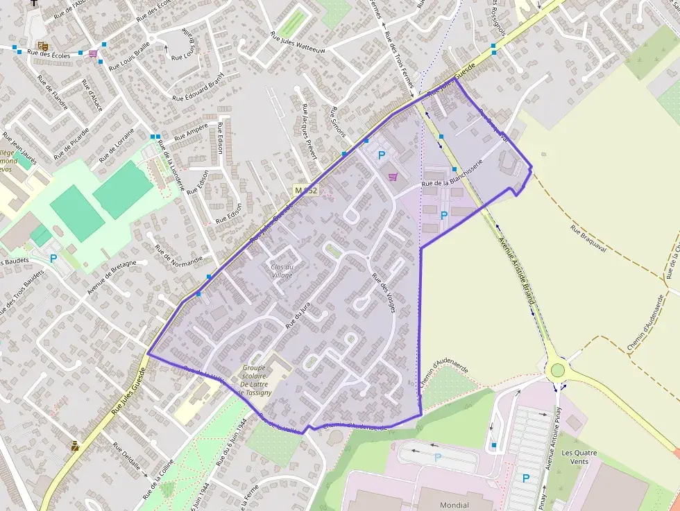 Appartement 52 m² trois pièces à vendre à Hem