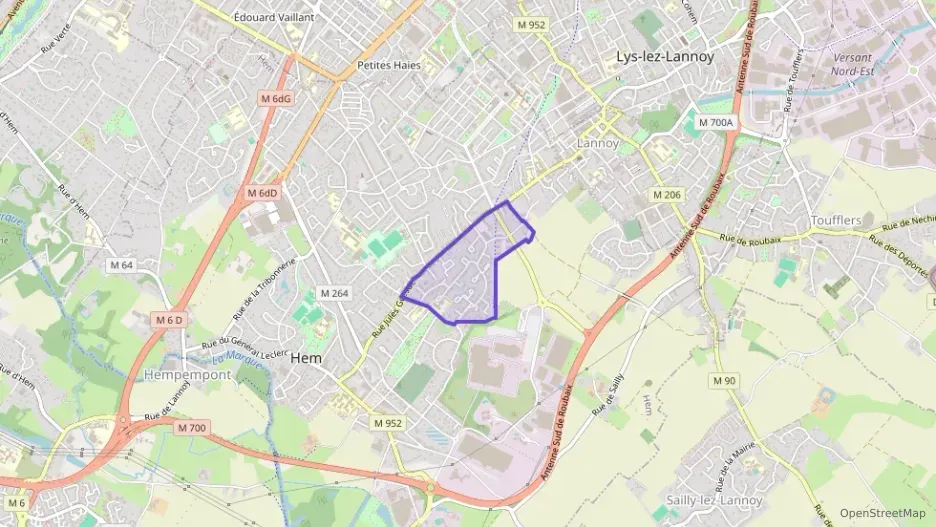 Appartement 52 m² trois pièces à vendre à Hem Appartement 52 m² trois pièces à vendre à Hem