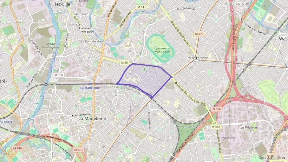 Appartement 50 m² deux pieces à vendre à Marcq-en-Barœul