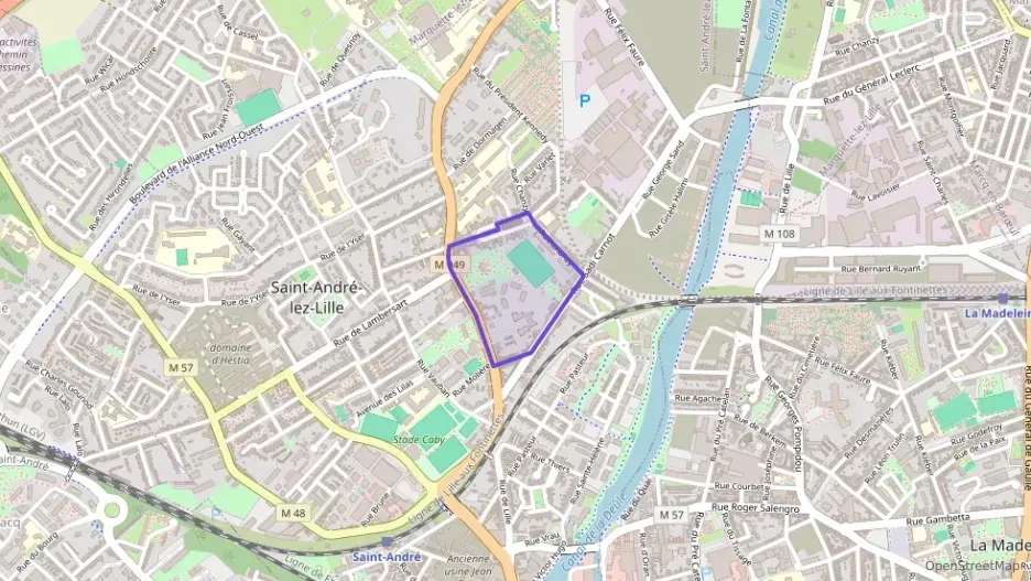 Appartement 48 m² deux pieces à vendre à Saint-André-lez-Lille