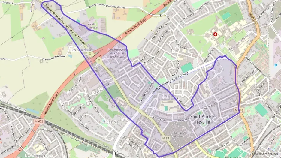 Appartement 70 m² trois pièces à vendre à Saint-André-lez-Lille