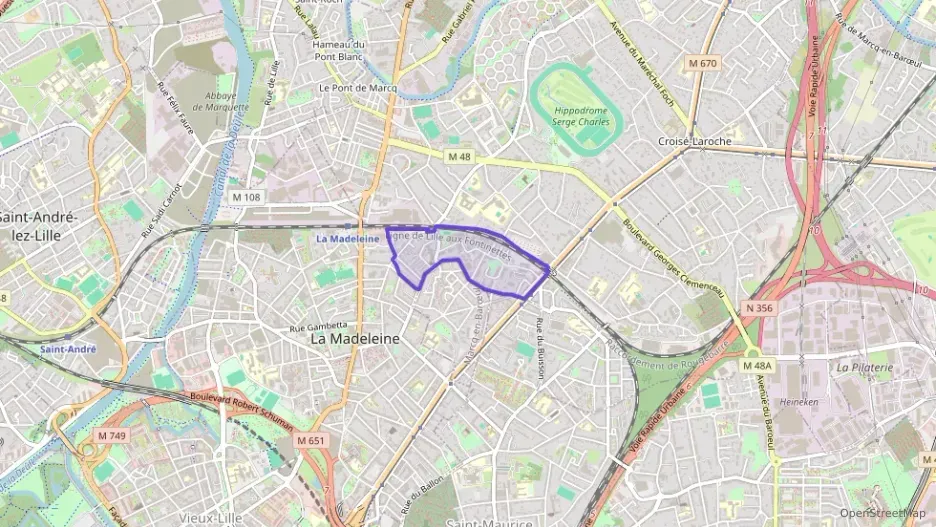 Appartement 61 m² trois pièces à vendre à Marcq-en-Barœul