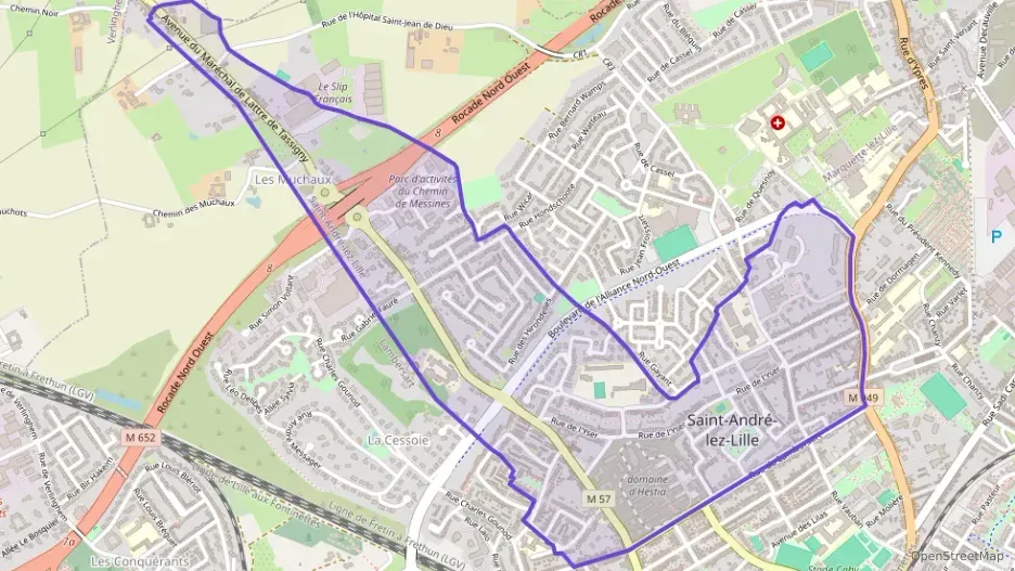 Appartement 37 m² deux pieces à vendre à Saint-André-lez-Lille