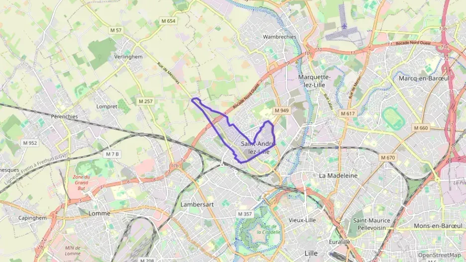 Appartement 37 m² deux pieces à vendre à Saint-André-lez-Lille