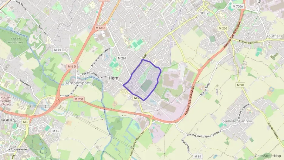 Appartement 50 m² deux pieces à vendre à Hem Appartement 50 m² deux pieces à vendre à Hem