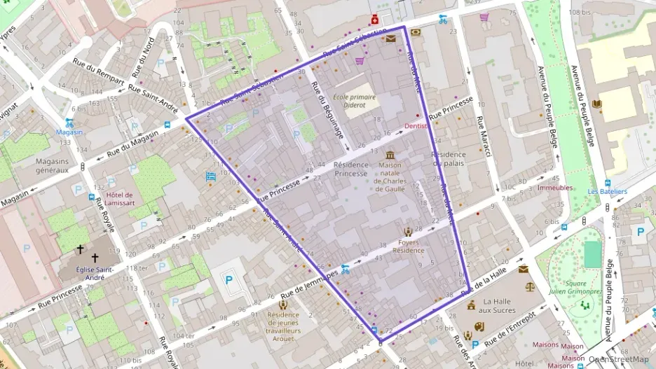 Appartement 70 m² trois pièces à vendre à Lille