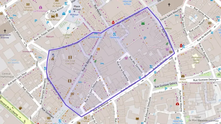 Appartement 55 m² deux pieces à vendre à Lille