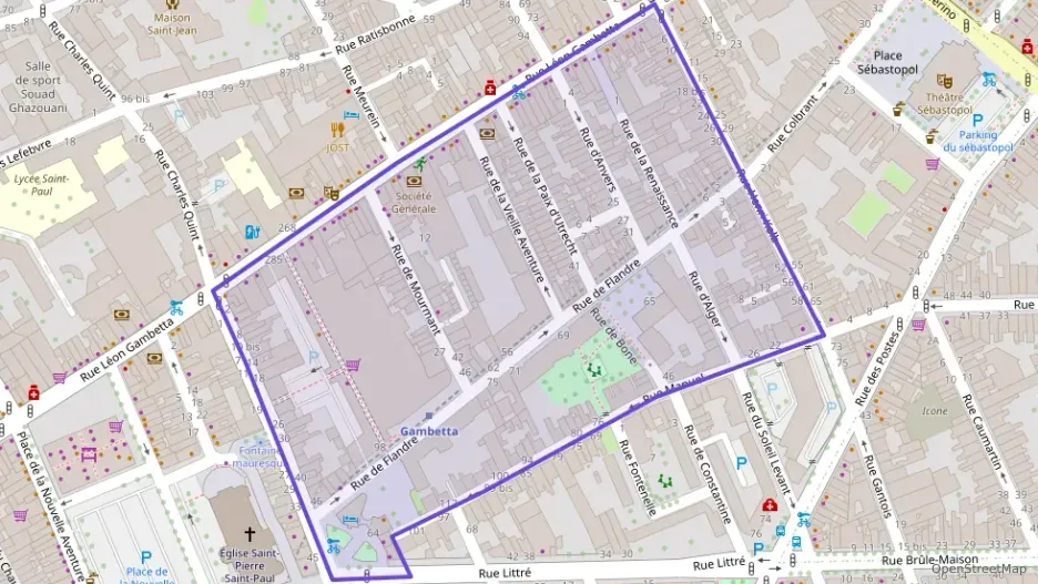 Appartement 50 m² deux pieces à vendre à Lille