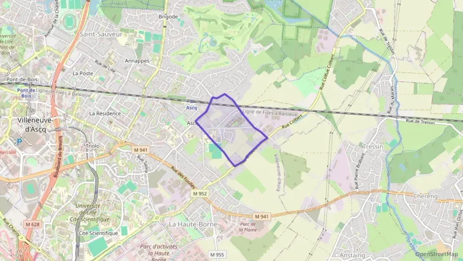 Appartement 70 m² deux pieces à vendre à Villeneuve-d`Ascq