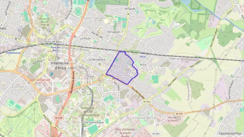 Appartement 60 m² trois pièces à vendre à Villeneuve-d`Ascq