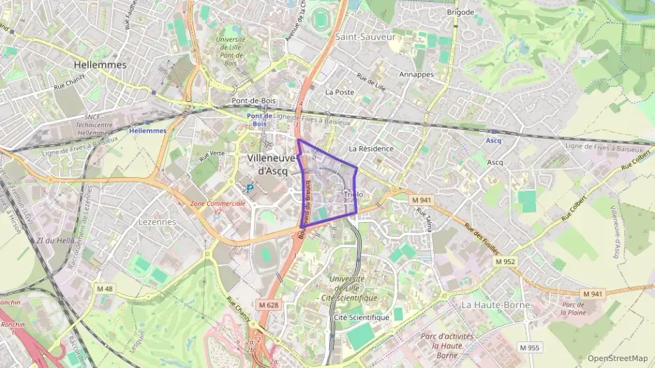 Appartement 64 m² trois pièces à vendre à Villeneuve-d`Ascq
