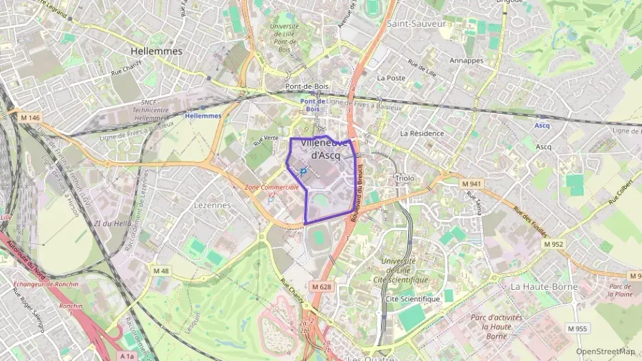 Appartement 70 m² quatre pièces à vendre à Villeneuve-d`Ascq