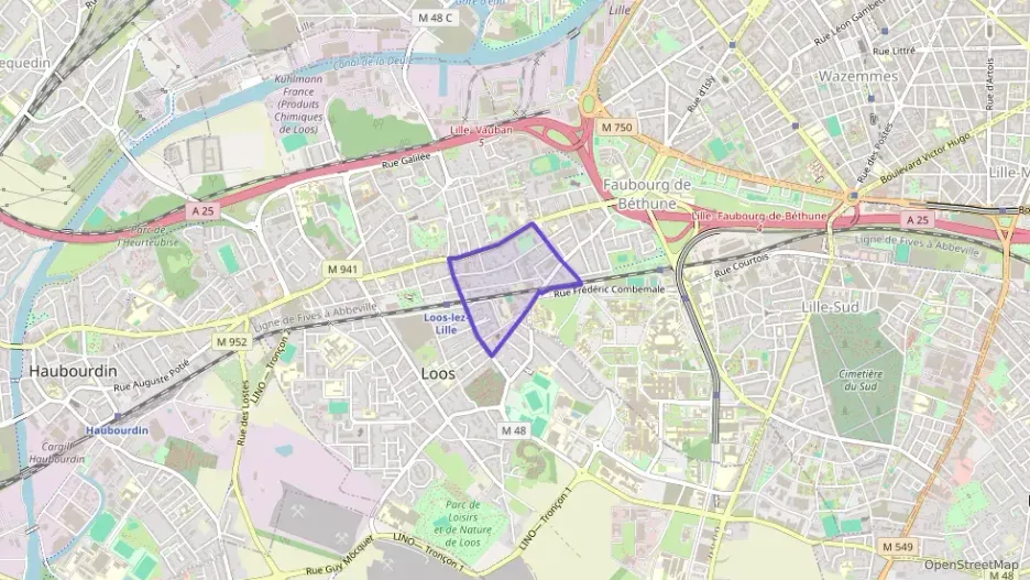 Appartement 60 m² trois pièces à vendre à Loos