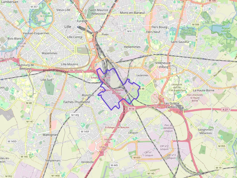 Appartement 45 m² deux pieces à vendre à Ronchin
