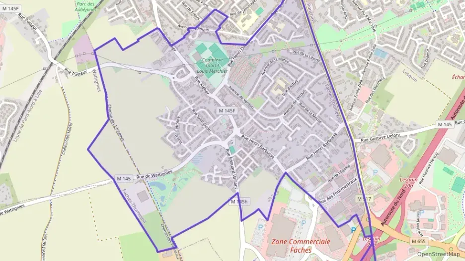 Appartement 49 m² deux pieces à vendre à Faches-Thumesnil Appartement 49 m² deux pieces à vendre à Faches-Thumesnil