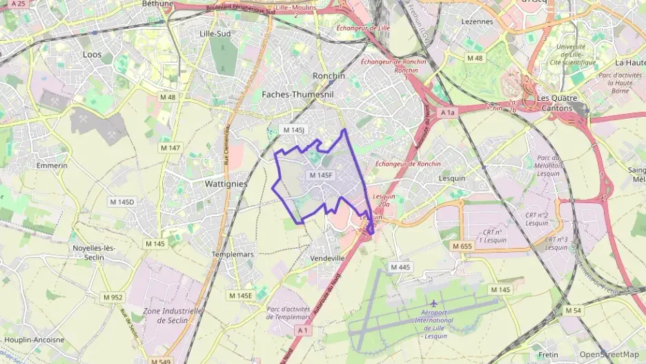 Appartement 49 m² deux pieces à vendre à Faches-Thumesnil Appartement 49 m² deux pieces à vendre à Faches-Thumesnil