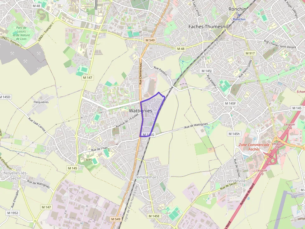 Appartement 59 m² quatre pièces à vendre à Wattignies