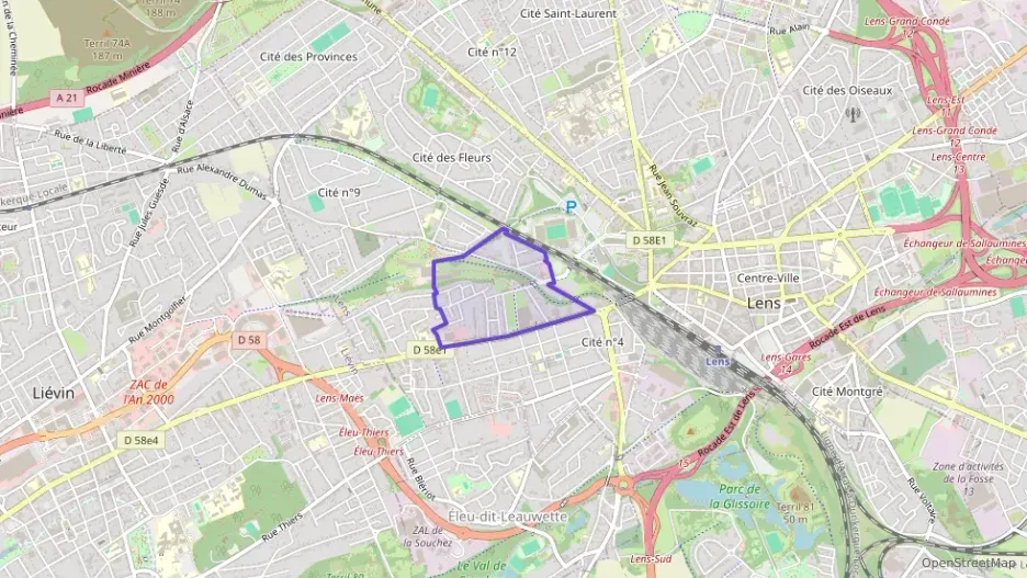 Appartement 57 m² trois pièces à vendre à Lens