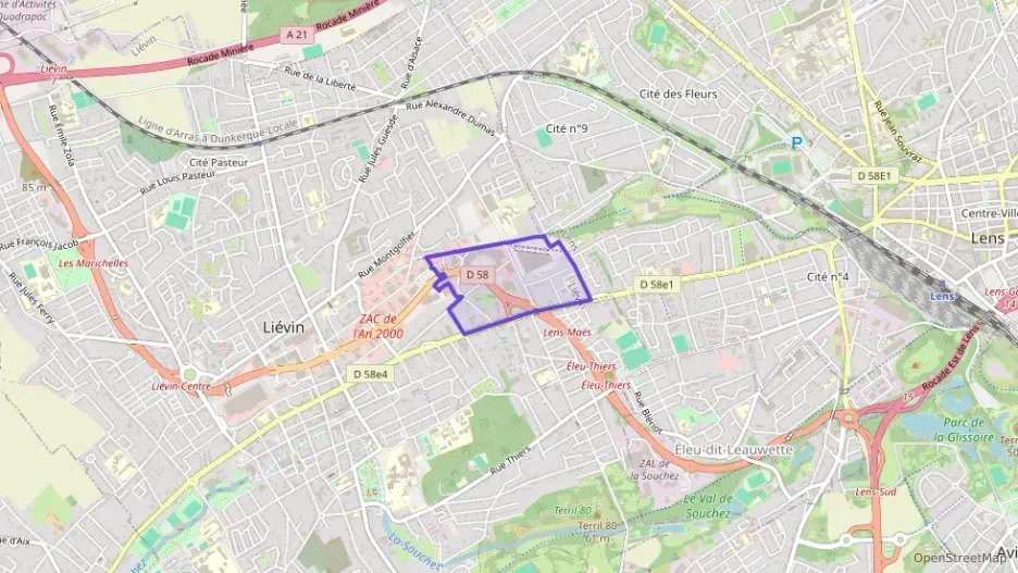 Appartement 60 m² trois pièces à vendre à Liévin