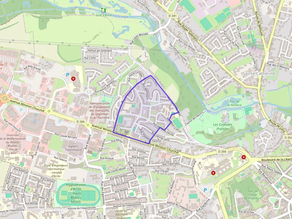 Appartement 70 m² quatre pièces à vendre à Arras