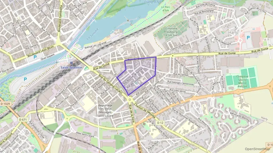 Appartement 60 m² deux pieces à vendre à Saint-Quentin