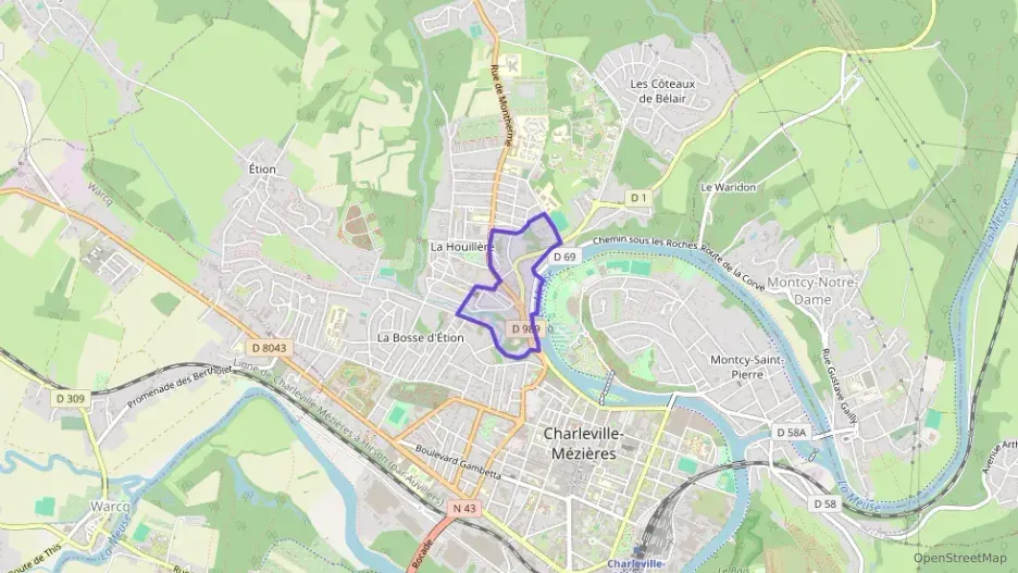 Appartement 42 m² une piece à vendre à Charleville-Mézières